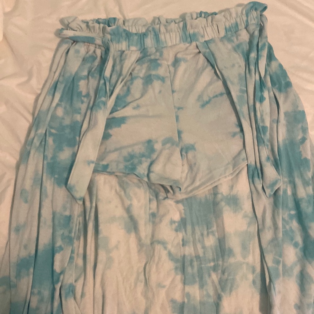 Tie diy justice skirt with shorts